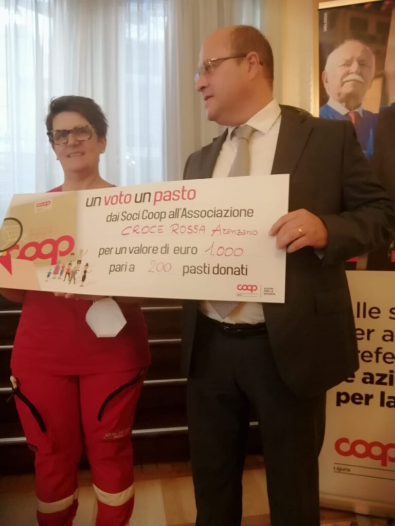 Donazione di 200 pasti Coop Liguria